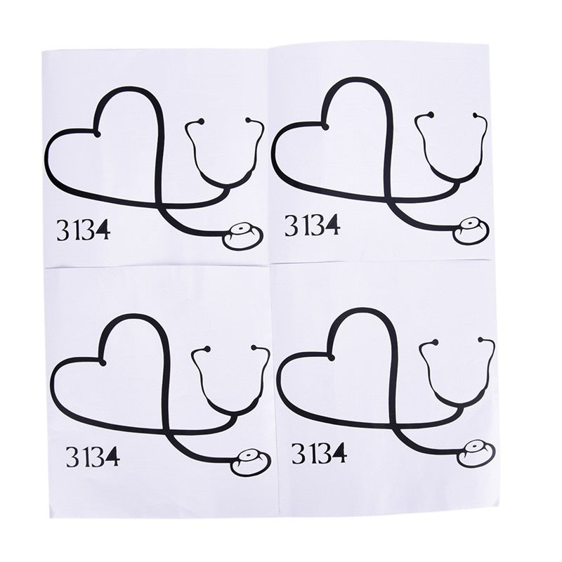 New Brand Car Sticker On The Heart Of A Nurse Doctor Stethoscope Love Stylish  DESTINY LINK