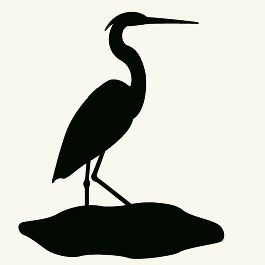 High-quality Crane Bird Birds Standing River Graphic Car Sticker For Truck Window Door Laptop Kayak Vinyl Decal 8 Colors