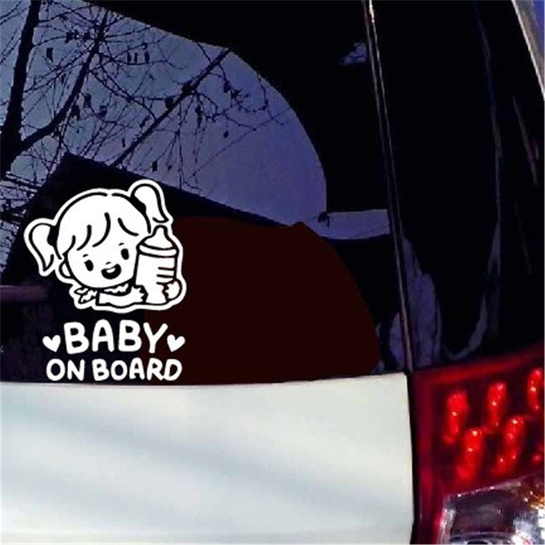 New Brand  Waterproof Vinyl Baby on Board Car Sticker Accessories