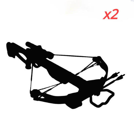 Hot 17.9*10.1CM Crossbow Window Home Door Car Sticker Laptop Black Vinyl Decal Decor Stickers