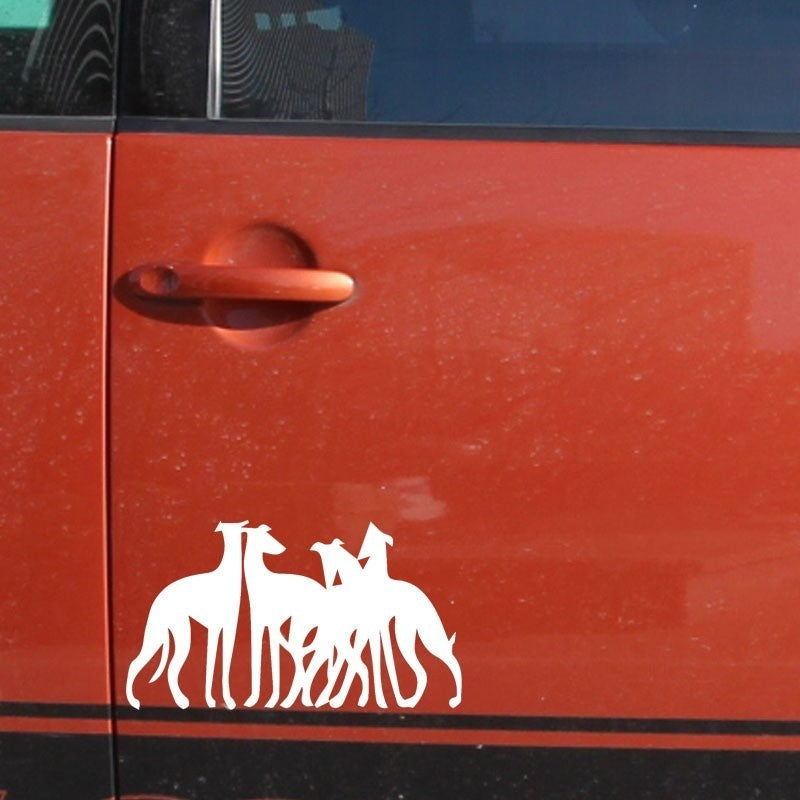 New Brand 20*10CM United Fight Team Greyhounds Dog Pets Deep Friendship Car Sticker for RV Truck Window Bumper Kayak Car Decor Vinyl Decal
