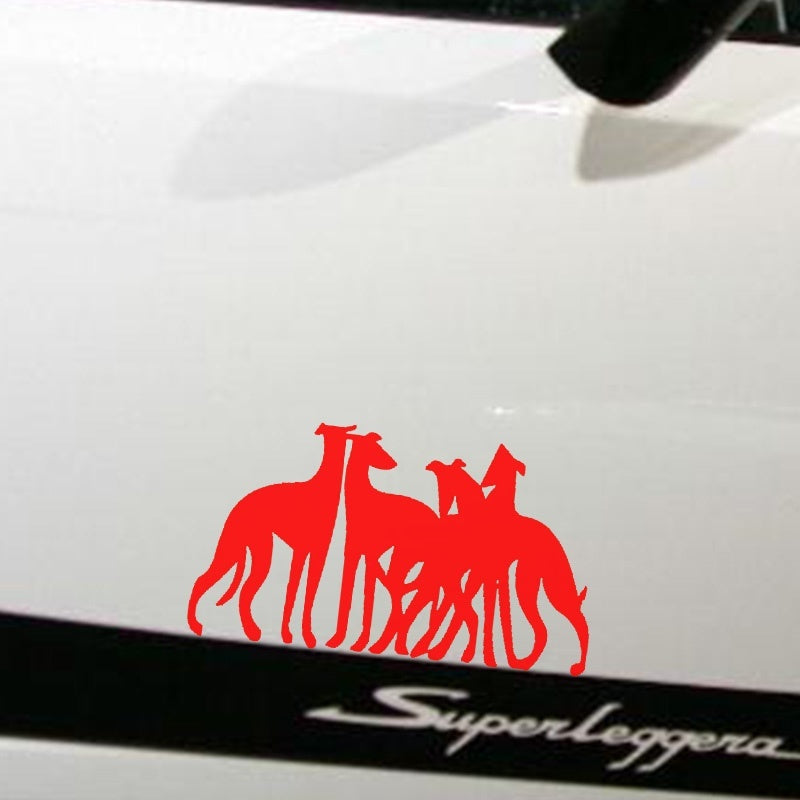 New Brand 20*10CM United Fight Team Greyhounds Dog Pets Deep Friendship Car Sticker for RV Truck Window Bumper Kayak Car Decor Vinyl Decal