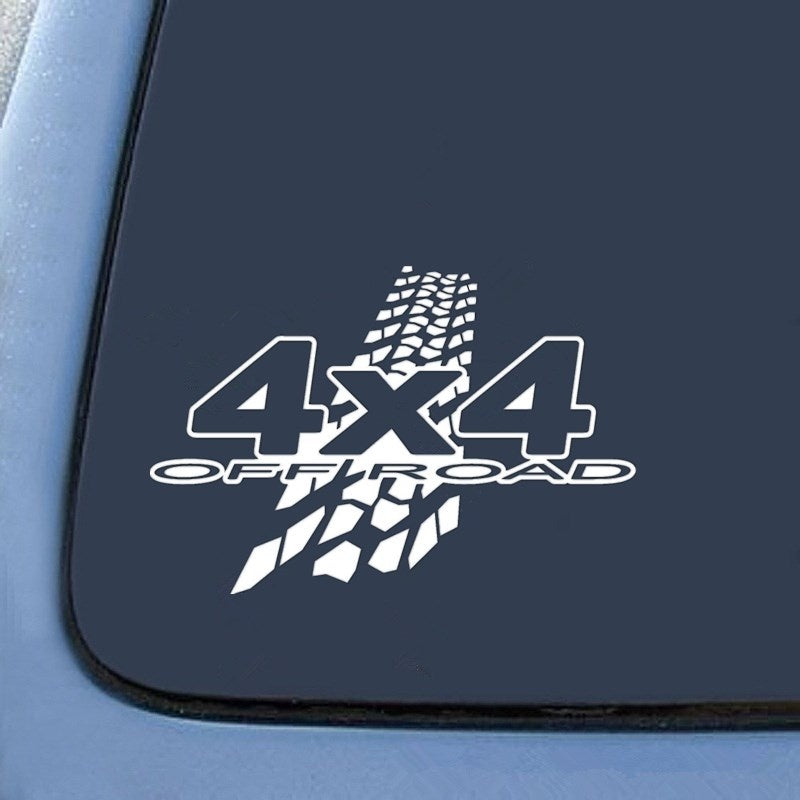Fashion 20cm*13.6cm  4X4 OFF-ROAD Mud Funny Vinyl Decals Car Sticker Car-styling Decoration