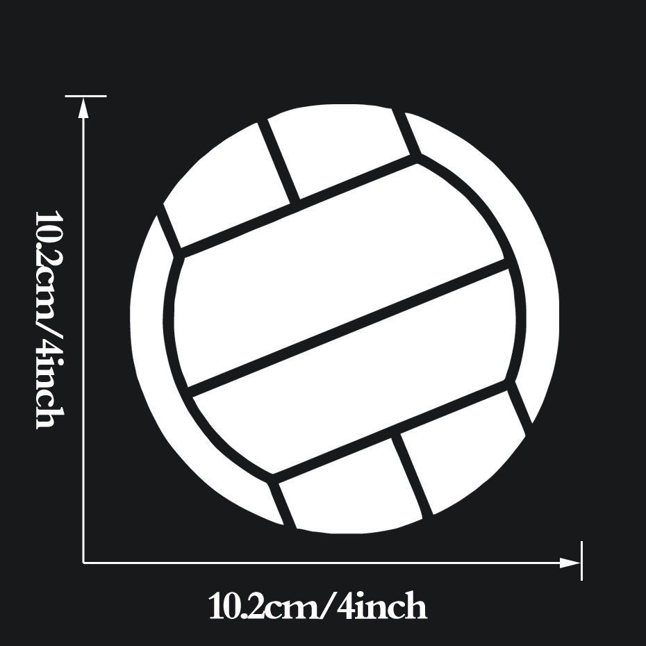 New Brand Volleyball Vinyl Truck Sticker for Window Bumper Sport Vinyl Car Sticker