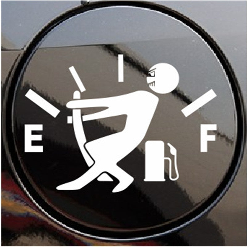 Hot PVC Personalized Little People Fueling Oil Gauge Car Sticker  Material
