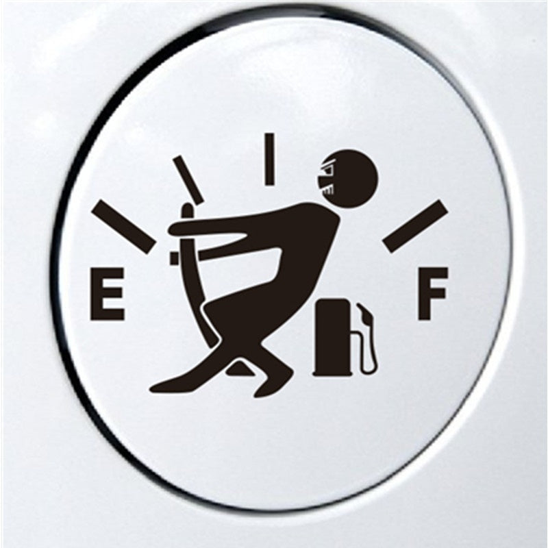 Hot PVC Personalized Little People Fueling Oil Gauge Car Sticker  Material