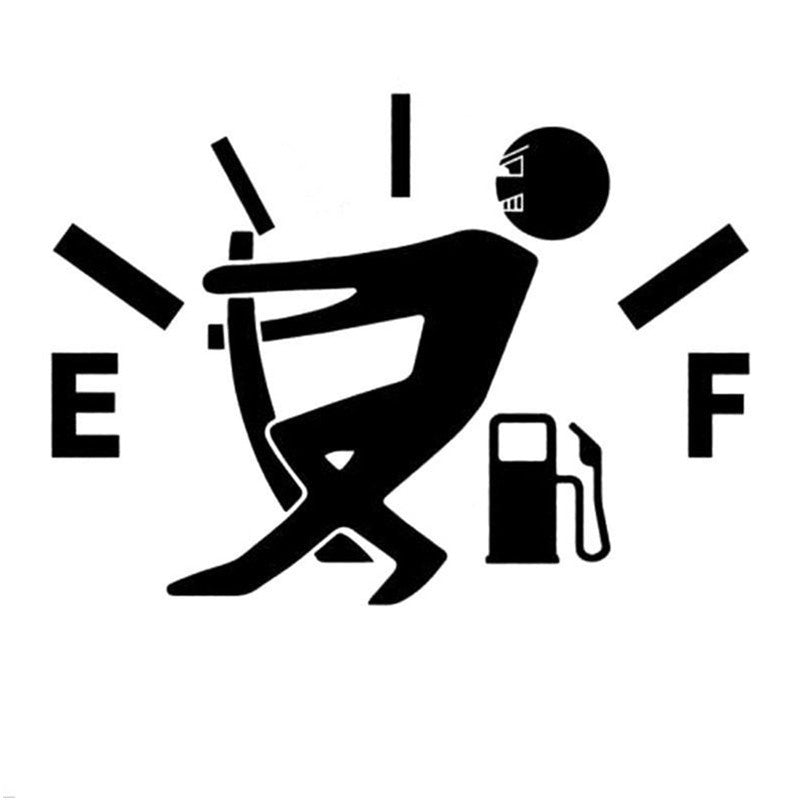 Hot PVC Personalized Little People Fueling Oil Gauge Car Sticker  Material