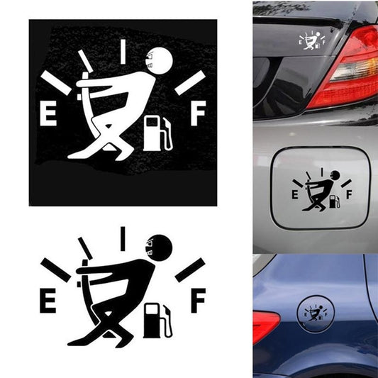 Hot PVC Personalized Little People Fueling Oil Gauge Car Sticker  Material