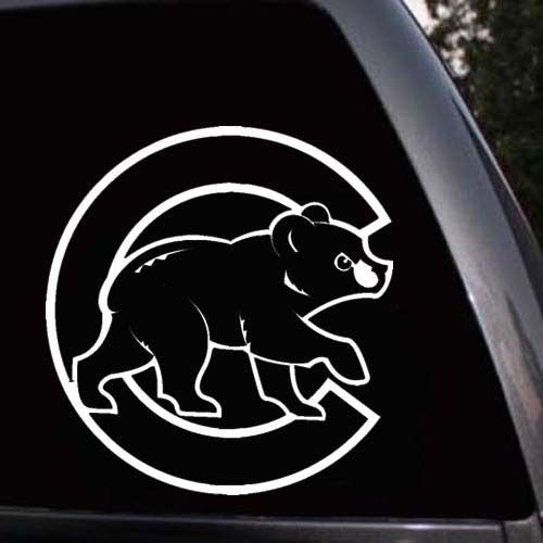New Brand Chicago Cubs Bear Logo Baseball Car Truck Window Laptop Wall Vinyl Decal Sticker