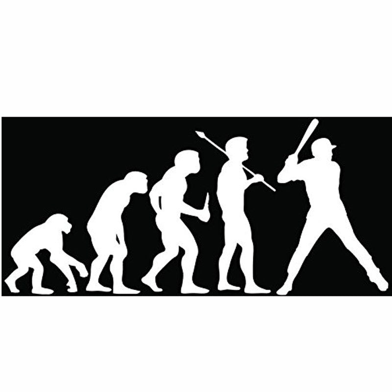 New Brand Baseball Evolution Vinyl Decal Sticker for Vehicle Car Wall Decor