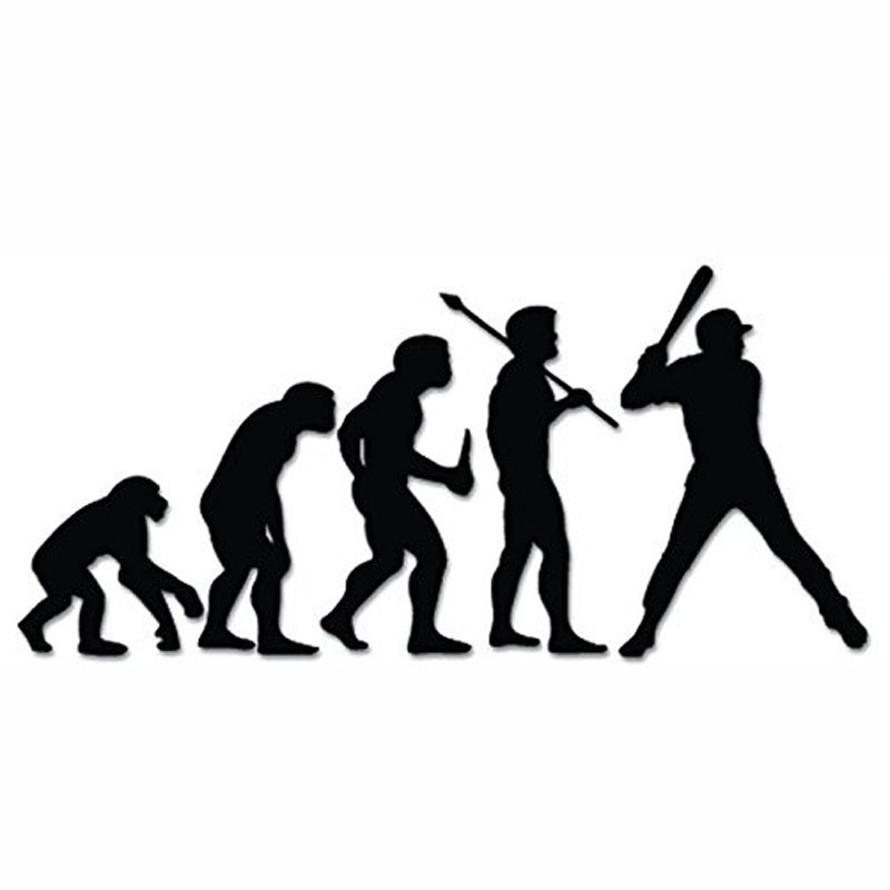 New Brand Baseball Evolution Vinyl Decal Sticker for Vehicle Car Wall Decor