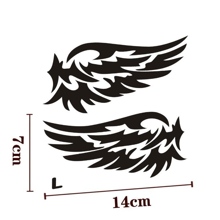Hot 1Pair Angel Wings Guard  Car Stickers Beautiful  Mirror Car Rearview Sticker Jew224