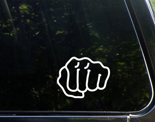 New Fashion Punch - 4-3/4inchesx 3-3/4inches - Vinyl Die Cut Decal/ Bumper Sticker for Windows, Cars, Trucks, Laptops, Etc.