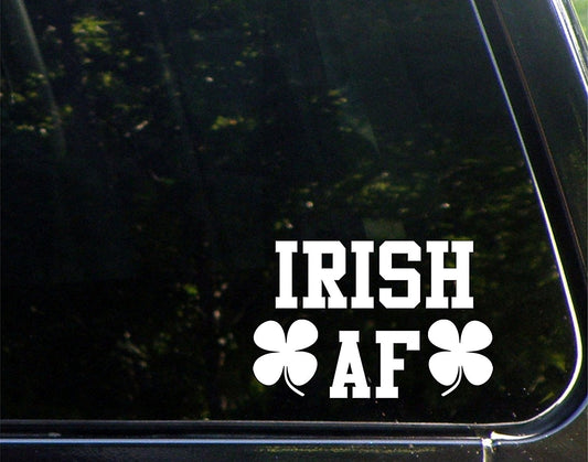 New Fashion Irish Af - 8-3/4inches X 3-1/2inches - Vinyl Die Cut Decal/ Bumper Sticker for Windows, Cars, Trucks, Laptops, Etc.