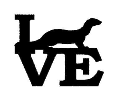 High-quality Cute Wild Animals Ferret Love Sticker Harness for Car Window Truck Bumper Auto Suv Door Kayak Vinyl Decal 8 Colors