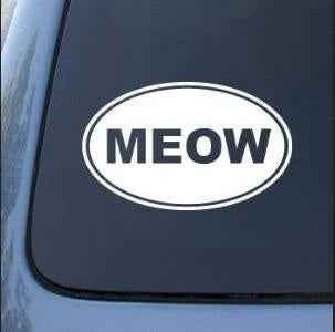New Hot Meow - Cat - Vinyl Car Decal Sticker Car Sticker ()