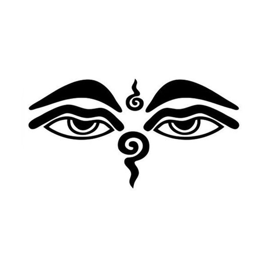 New Fashion 13.9*7.4CM Mercy Buddha Eyes Bumper Sticker Personalized Vinyl  Decals