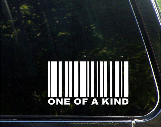 One of a Kind - 7inches X 4inches - Vinyl Die Cut Decal/ Bumper Sticker for Windows, Cars, Trucks, Laptops, s, Etc.