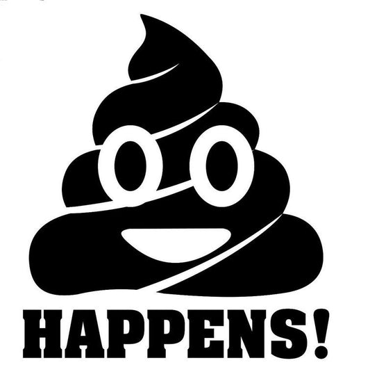 New Brand SH!T HAPPENS Decal - Skateboard Laptop Truck Car JDM Bumper Drift Sticker Label