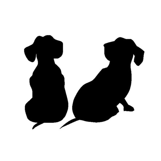Hot Dachshund Puppies Dog Decals Vinyl Sticker for Car Suv Truck Boat Window Bumper Home Wall