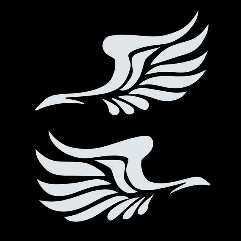 High-quality Guardian Angel Wings Lovely  Car Stickers  Car Rearview Mirror On The Fly Section