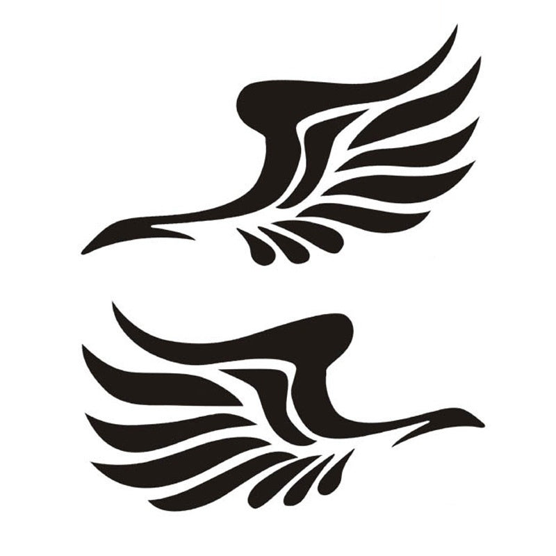 High-quality Guardian Angel Wings Lovely  Car Stickers  Car Rearview Mirror On The Fly Section
