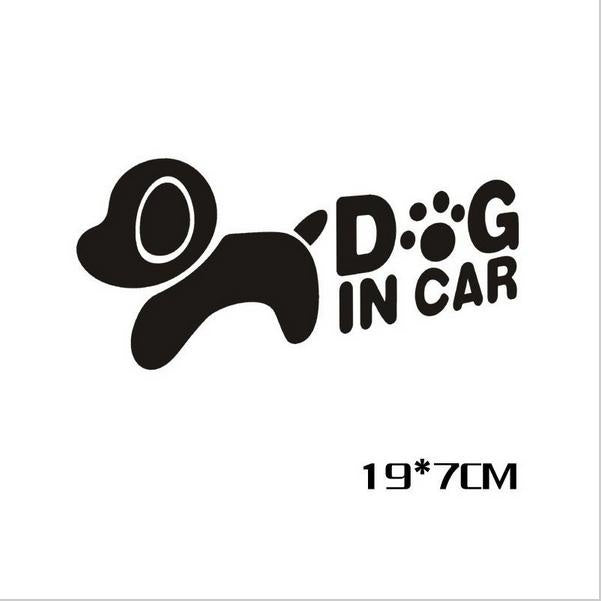 2017 NEW Funny Dog in Car High-quality Stickers Warning Vinyl Decal Car Decoration Car Sticker