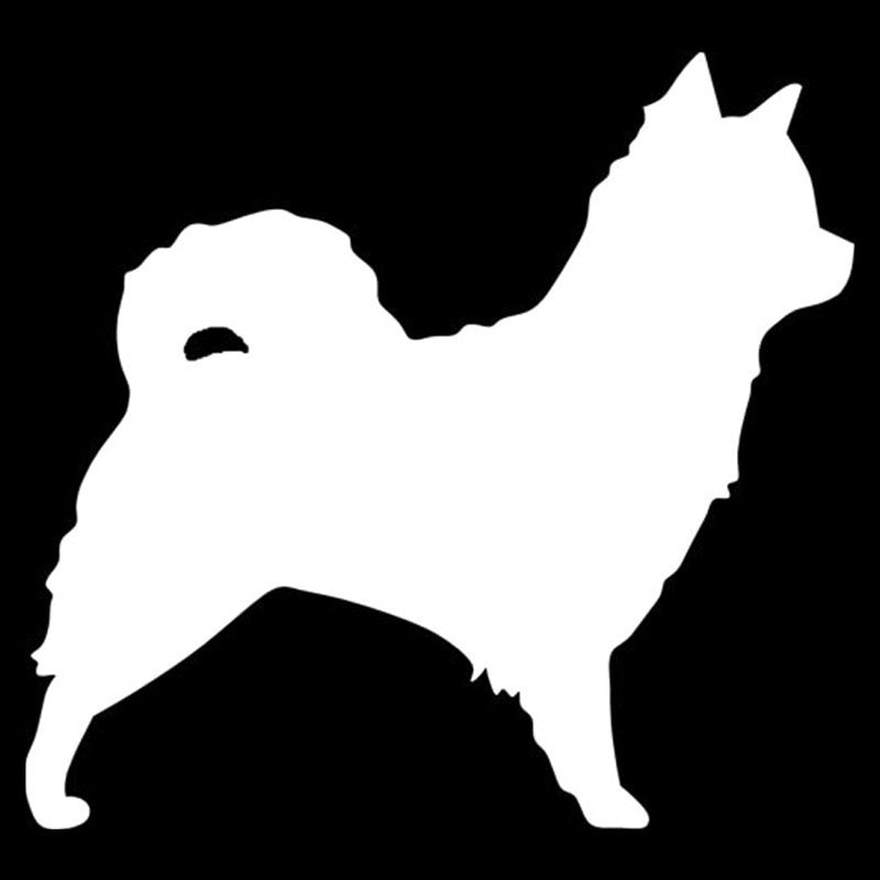 High-quality 10.2*9.5CM Longhaired Chihuahua Dog Car Stickers Cute Decals Car Tail Styling Decorative