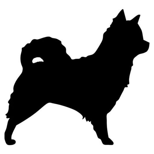 High-quality 10.2*9.5CM Longhaired Chihuahua Dog Car Stickers Cute Decals Car Tail Styling Decorative