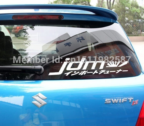New Brand 5*22 cm JDM Racing Japan Flag Graphic Vinyl Decal Car Sticker Window Glass Bumper Funny Truck Auto SUV Art Wall Laptop Waterproof Protector Refit