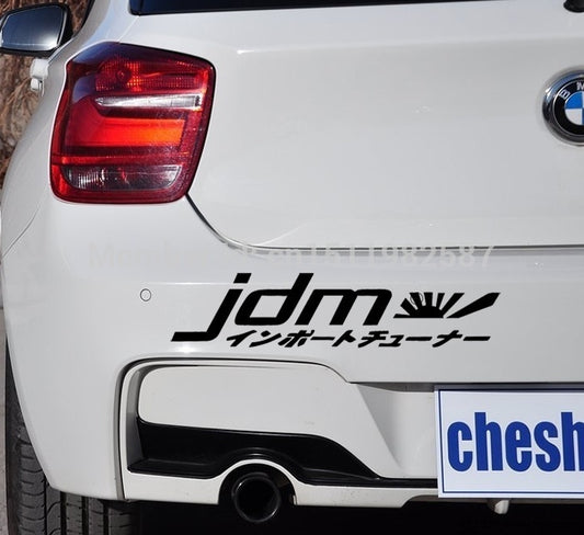 New Brand 5*22 cm JDM Racing Japan Flag Graphic Vinyl Decal Car Sticker Window Glass Bumper Funny Truck Auto SUV Art Wall Laptop Waterproof Protector Refit