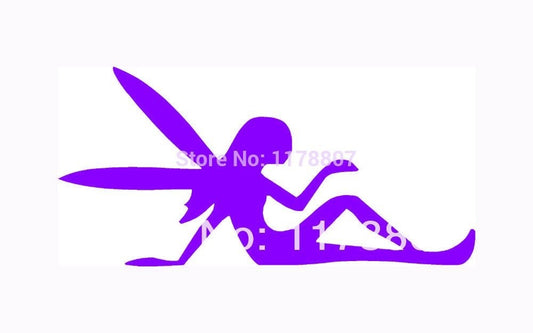 Fashion 10*14 cm Fairy Magic JDM Graphic Vinyl Decal Car Sticker Windshield Window Glass Bumper Funny Truck Auto Door SUV Art Wall Laptop Waterproof Protector Refit