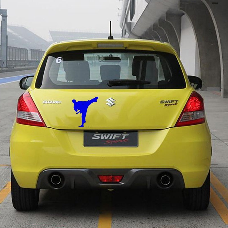 New Brand 12 *14 cm Karate Taekwondo Kung Fu JDM Graphic Vinyl Decal Car Sticker Windshield Window Glass Bumper Funny Truck Auto Door SUV Art Wall Laptop Waterproof Protector Refit