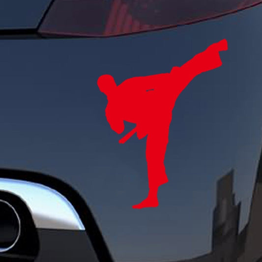 New Brand 12 *14 cm Karate Taekwondo Kung Fu JDM Graphic Vinyl Decal Car Sticker Windshield Window Glass Bumper Funny Truck Auto Door SUV Art Wall Laptop Waterproof Protector Refit