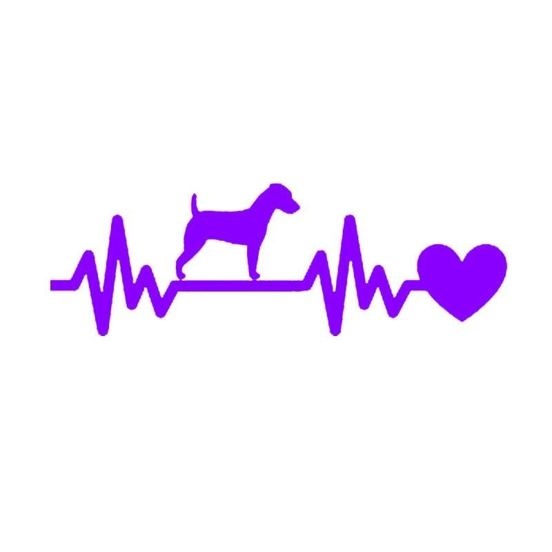 New Fashion 19*6.4cm Jack Russell Dog Car Stickers  Vinyl Decal Car Styling Motorcycle Accessories Black/Silver