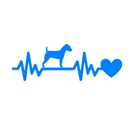 New Fashion 19*6.4cm Jack Russell Dog Car Stickers  Vinyl Decal Car Styling Motorcycle Accessories Black/Silver