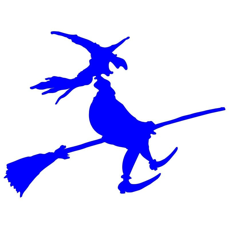 Fashion 13*9.7 cm Car Stickers Vinyl Decal Wall Stickers Glass Window Stickers Motorcycle Jdm 13*9.7cm Witch Riding Broom