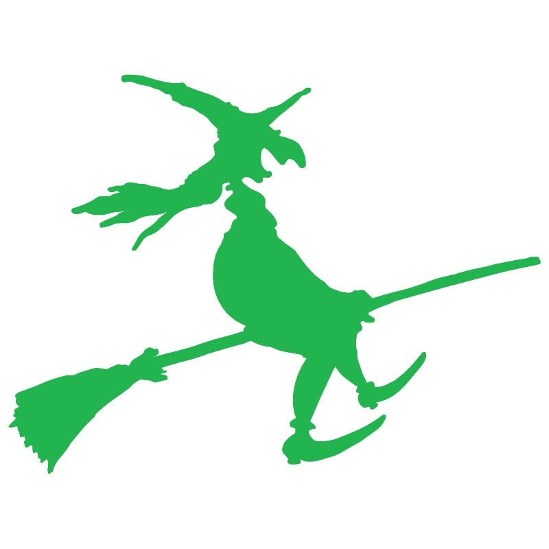Fashion 13*9.7 cm Car Stickers Vinyl Decal Wall Stickers Glass Window Stickers Motorcycle Jdm 13*9.7cm Witch Riding Broom