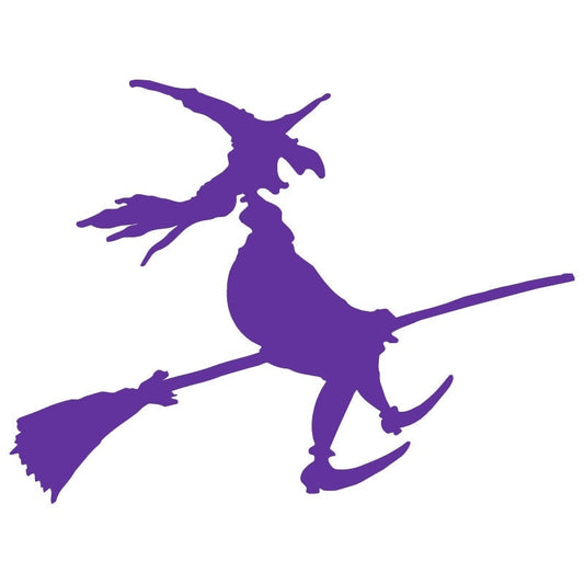 Fashion 13*9.7 cm Car Stickers Vinyl Decal Wall Stickers Glass Window Stickers Motorcycle Jdm 13*9.7cm Witch Riding Broom