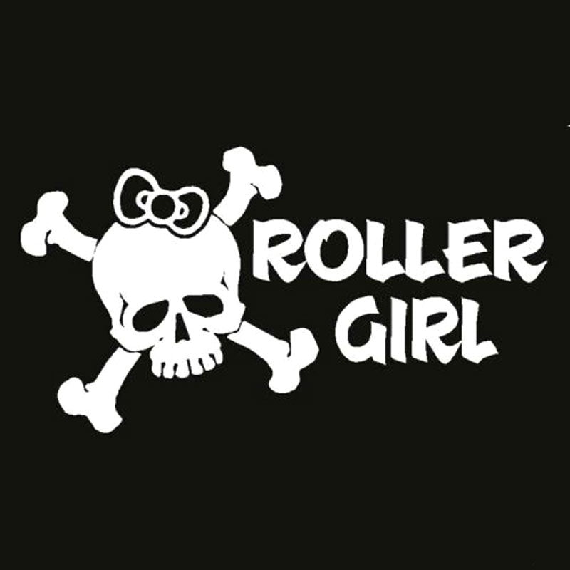 Hot 15.2CM*8.1CM Roller Girl Decal Vinyl Sticker Derby Girls Car Sticker Car Styling Vinyl Decals With