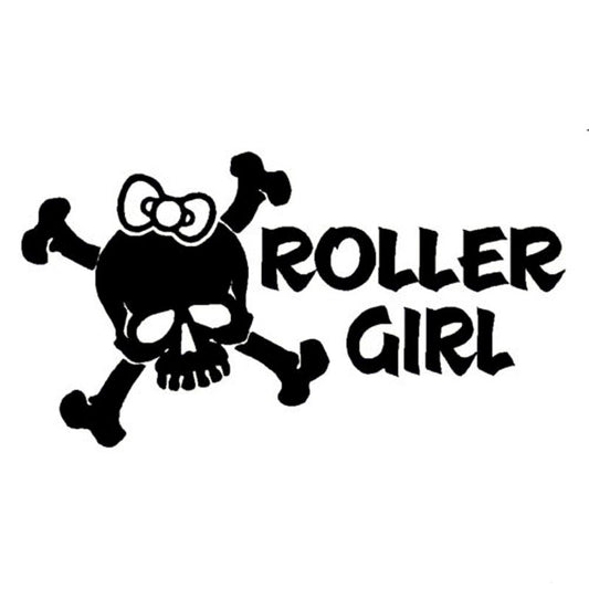 Hot 15.2CM*8.1CM Roller Girl Decal Vinyl Sticker Derby Girls Car Sticker Car Styling Vinyl Decals With