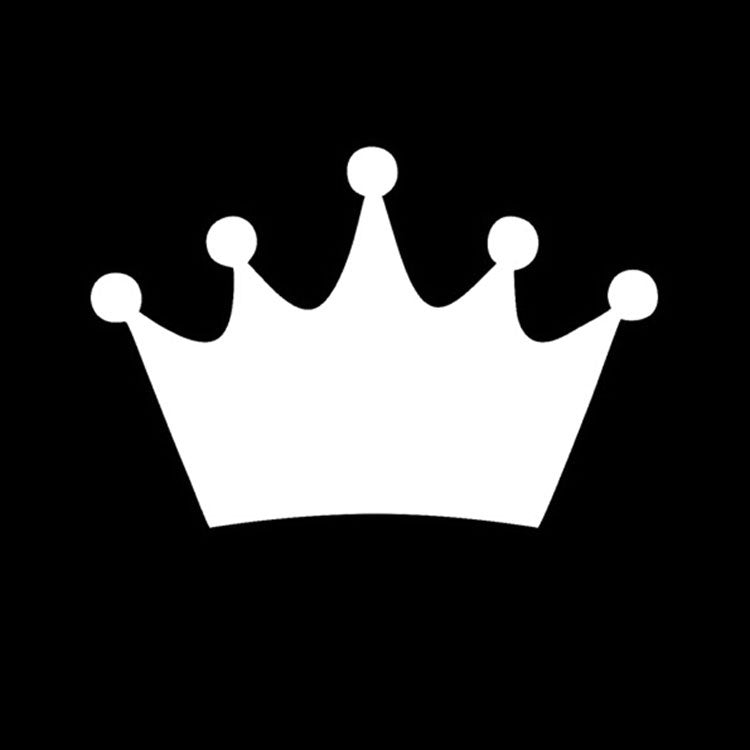 Hot 14*9.5CM KING CROWN Race Car Stickers Cartoon Character Crown Motorcycle Car Stickers And Decals