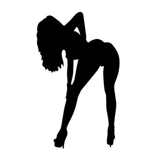 2017 NEW 9*15CM Sexy Girls Tease Temptation Car Sticker Decal Decoration Car Styling