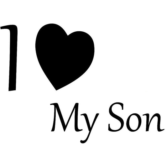 New Brand 17.8CM*12.8CM I Love My Son Car Truck Window Vinyl Decal Car Stickers Motorcycle Decorating Stickers
