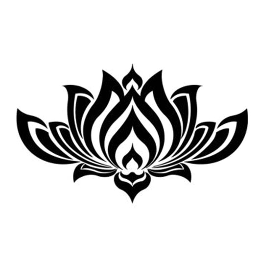 New Brand 16.1cm*9.7cm Yoga Buddhism Flower Vinyl Stickers Decals Car Accessories