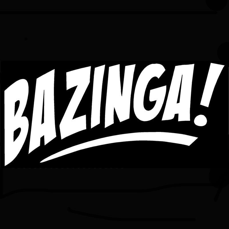 High-quality 20.3CM*9.6CM Bazinga! Decal JDM Import Car Truck Sticker Car Creative Decoration Stylings