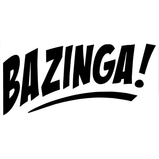 High-quality 20.3CM*9.6CM Bazinga! Decal JDM Import Car Truck Sticker Car Creative Decoration Stylings