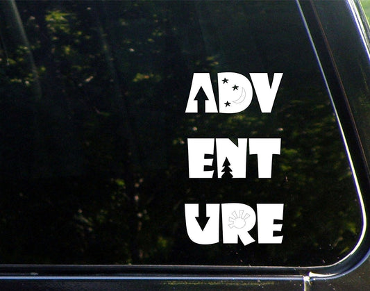 New Fashion Adventure - 6.5inches X 3-13/4inches - Vinyl Die Cut Decal/ Bumper Sticker for Windows, Cars, Trucks, Laptops, Etc.