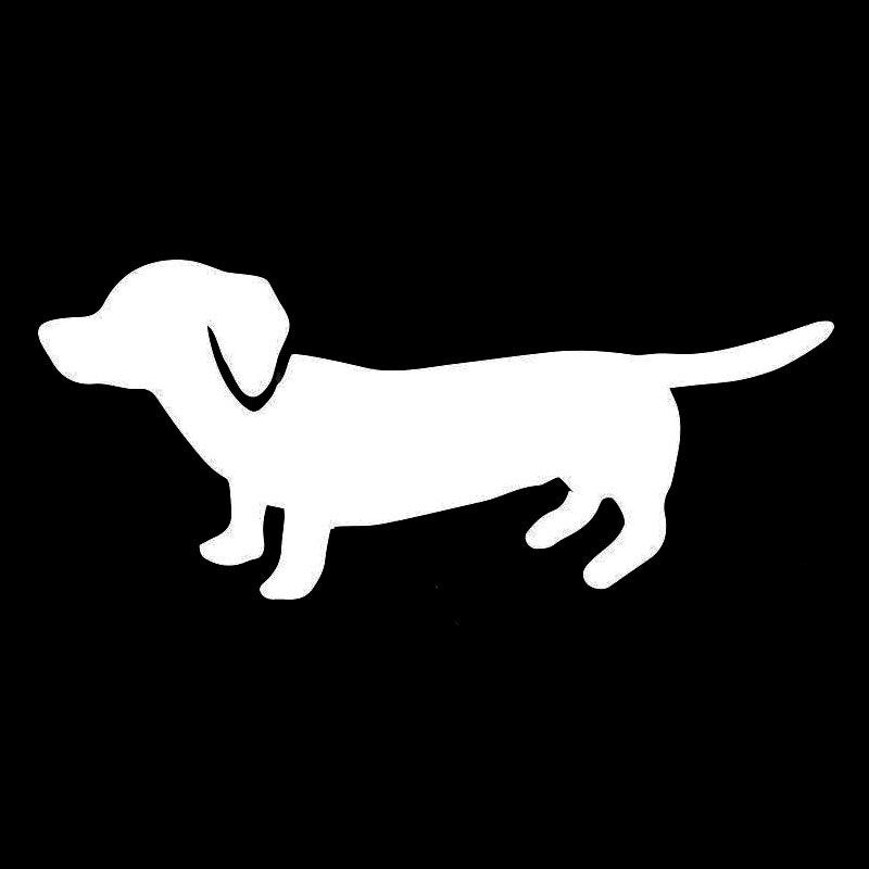 New Brand 15.2*6.4CM Dachshund Wiener Dog Car Stickers  Vinyl Decal Car Styling Truck Decoration