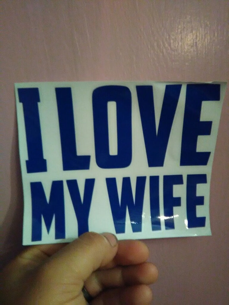 High-quality I Love My Wife Funny Husband Marriage Jdm Car Window Decal Car Sticker